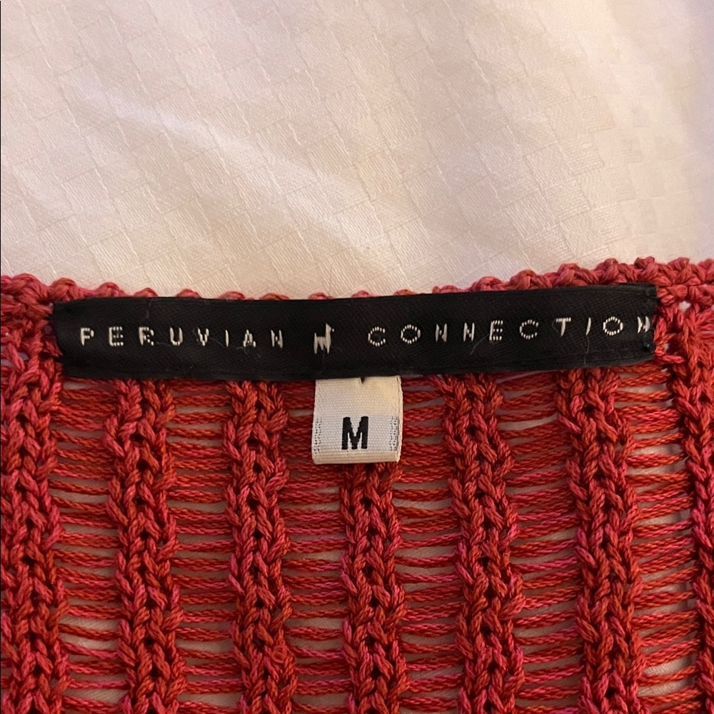Peruvian Connection Deep Rust Cardigan - Picture 2 of 8